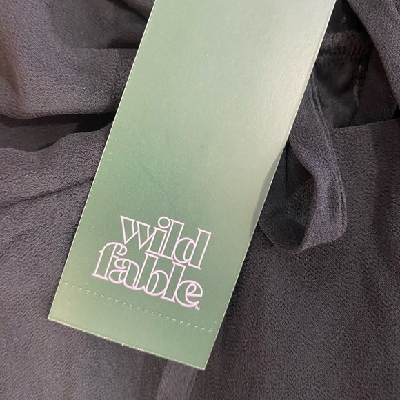 Wild Fable Boho Black Hi Lo Maxi Dress Beach Dress size XS/S NWT - Picture 15 of 15